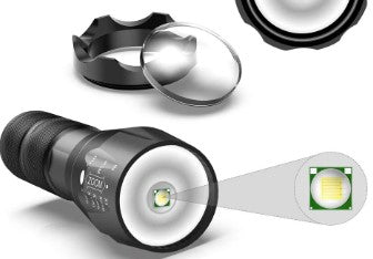 Lanterna Tática Poderosa Prova D'agua LED A100